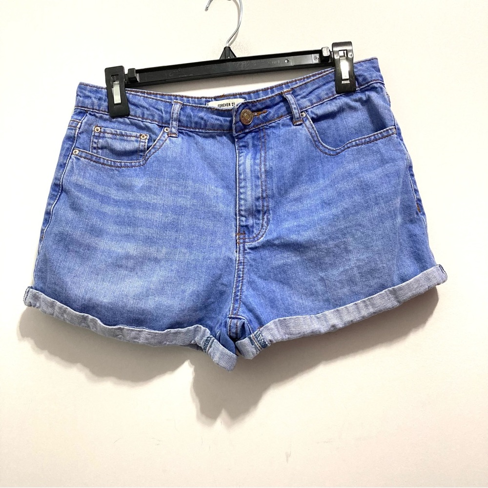 Forever 21 Women’s Blue Jean Shorts Denim Jorts